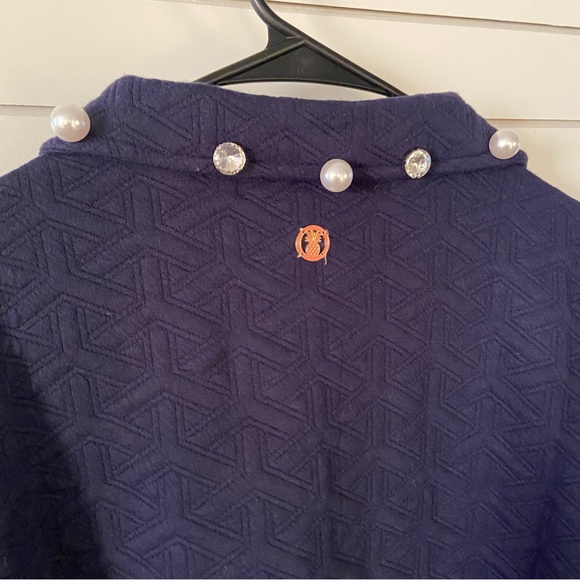 Simply Southern Winter Jewelled Quilted Top New with Tags Blue - Picture 6 of 6